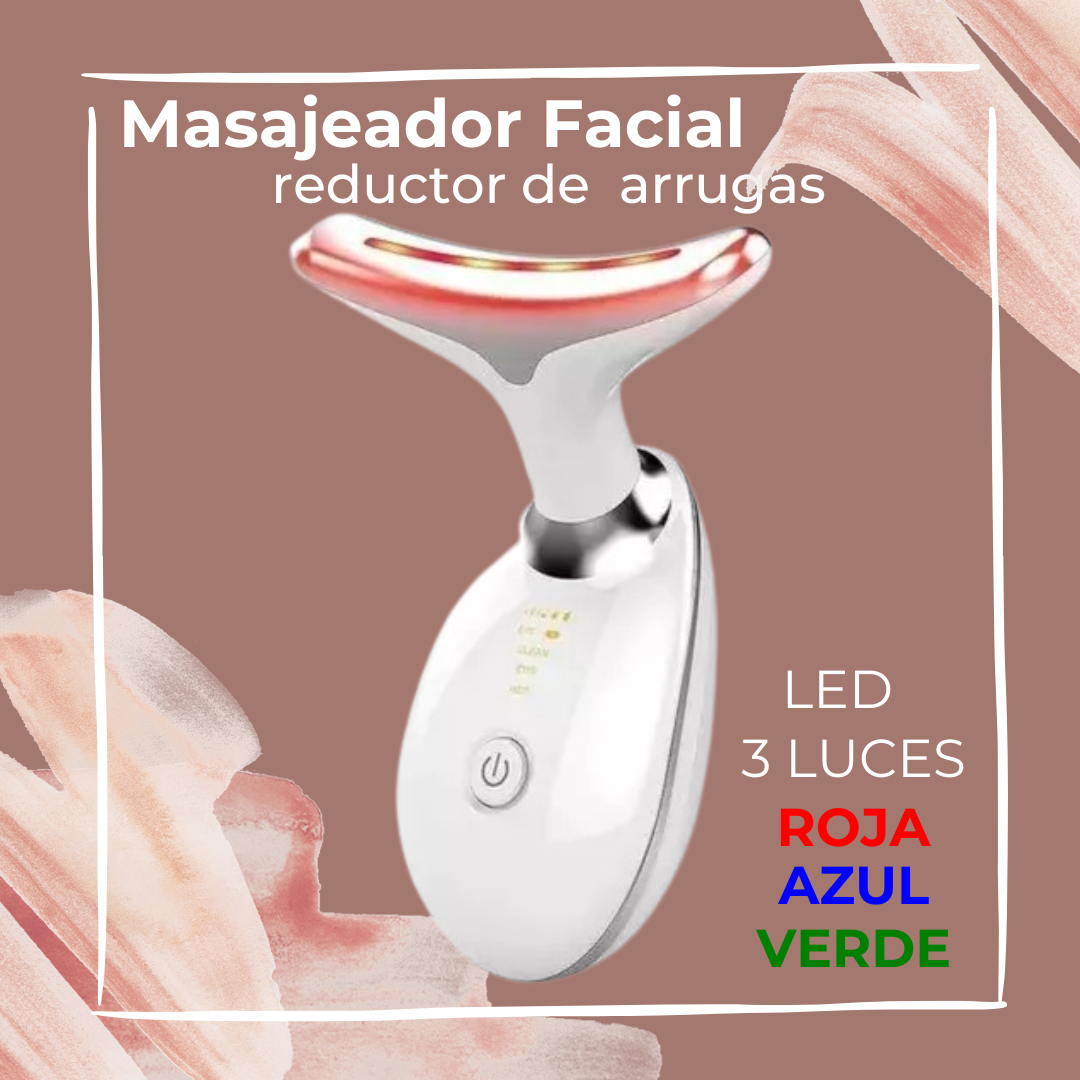 Masajeador Facial LED 3 en 1